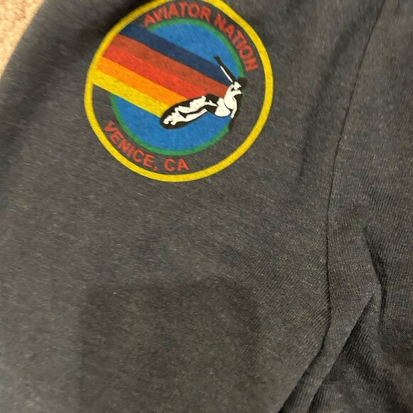 NWOT GREY KID'S AVIATOR NATION LOGO SWEATPANTS - CHARCOAL - Picture 6 of 8
